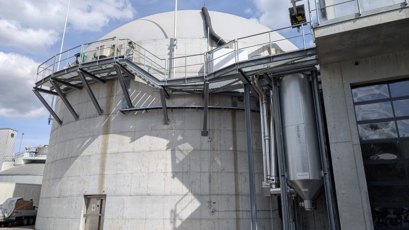Fermenter der Biogasanlage im Energiewerk Telli in Aarau
