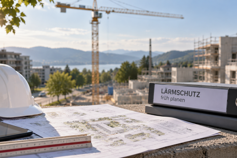 Lärmschutz früh im Planungsprozess berücksichtigen – Bauprojekt mit Planungsunterlagen