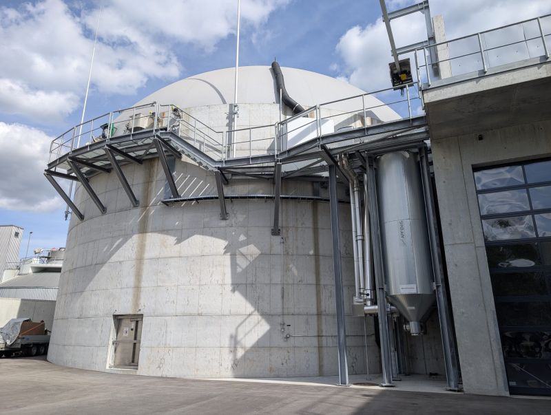 Fermenter der Biogasanlage im Energiewerk Telli in Aarau