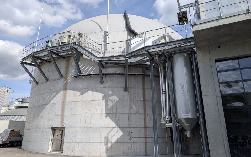 Fermenter der Biogasanlage im Energiewerk Telli in Aarau