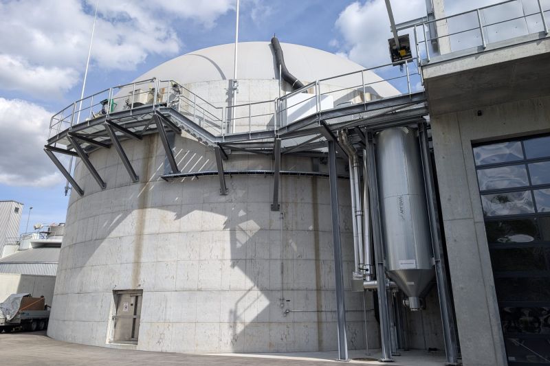 Fermenter der Biogasanlage im Energiewerk Telli in Aarau