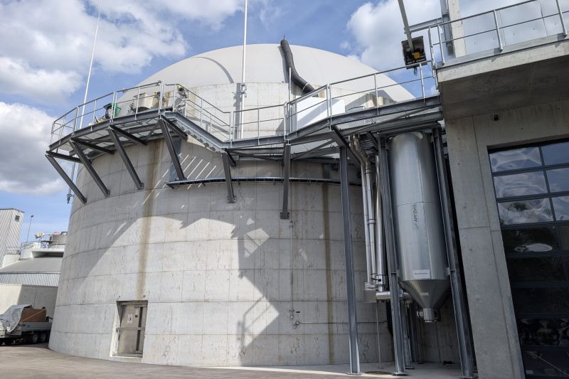 Fermenter der Biogasanlage im Energiewerk Telli in Aarau