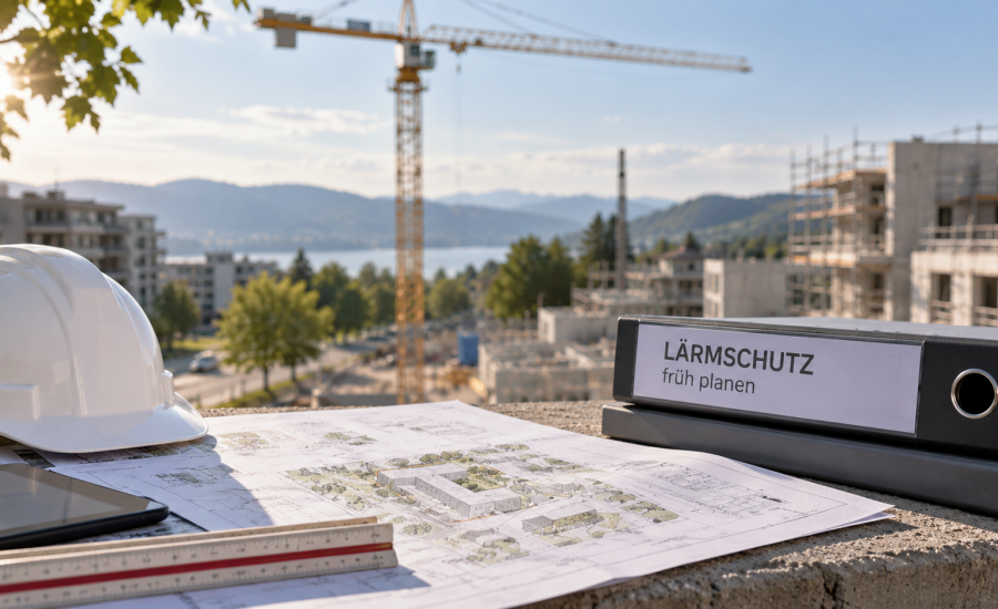 Lärmschutz früh im Planungsprozess berücksichtigen – Bauprojekt mit Planungsunterlagen